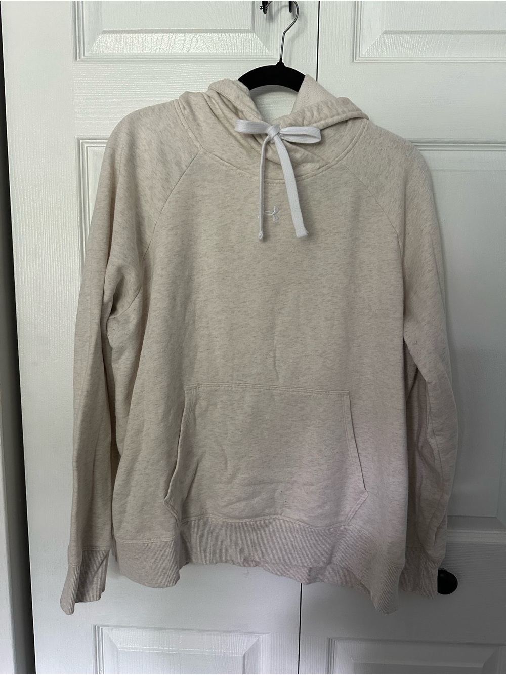 Under Armour Cream Pullover Hoodie Sweater